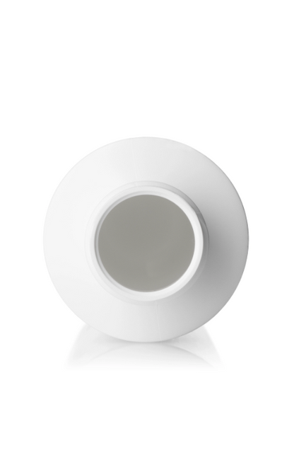 4 oz Bottle white HDPE plastic cylinder round with 24-410 neck finish