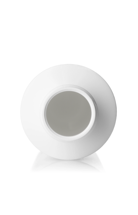 4 oz Bottle white HDPE plastic cylinder round with 24-410 neck finish